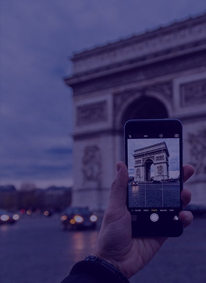 Arc de Triumph in Paris, France.
