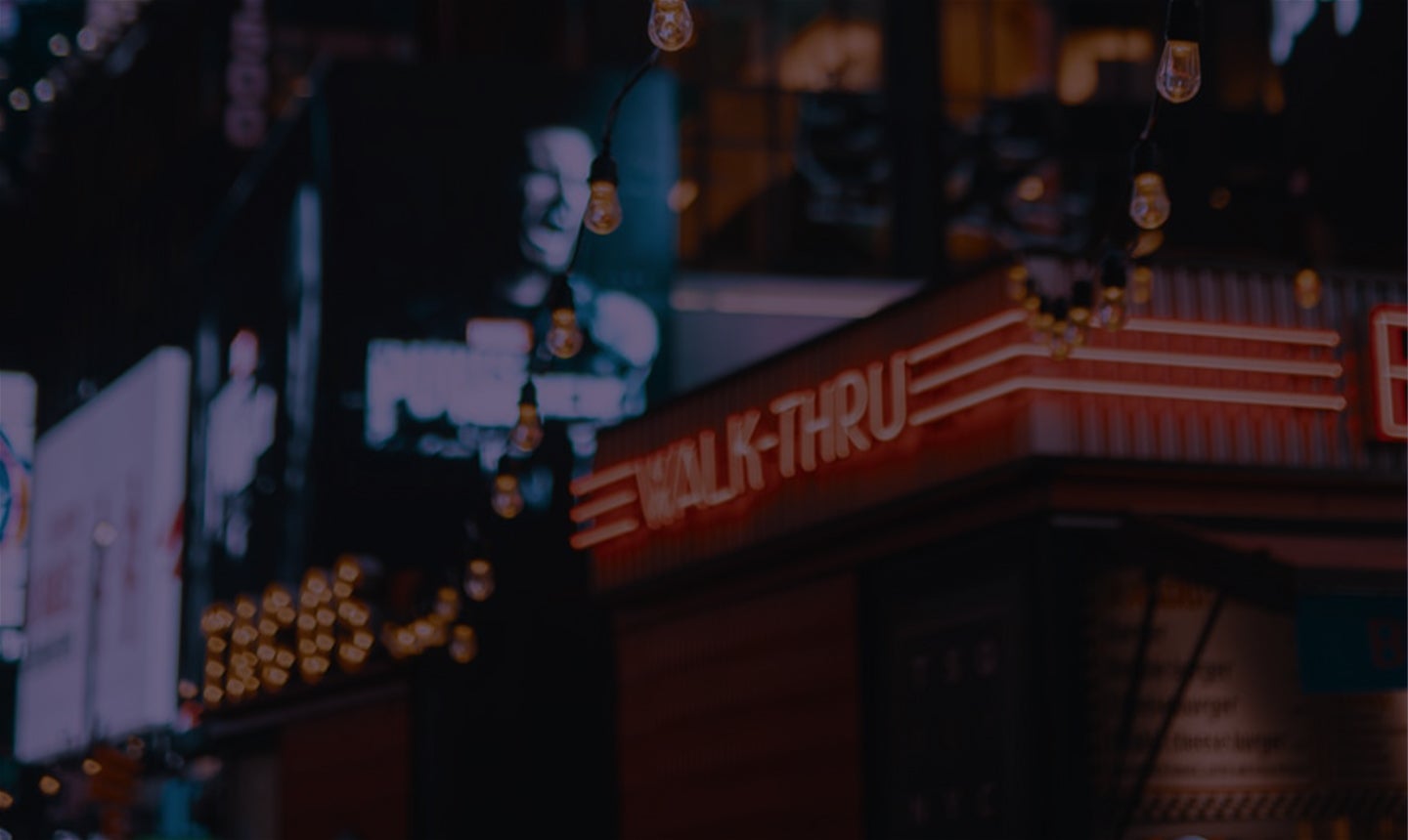 City lights at night time.