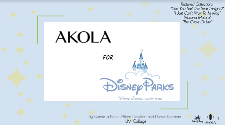 Akola for Disney Parks card
