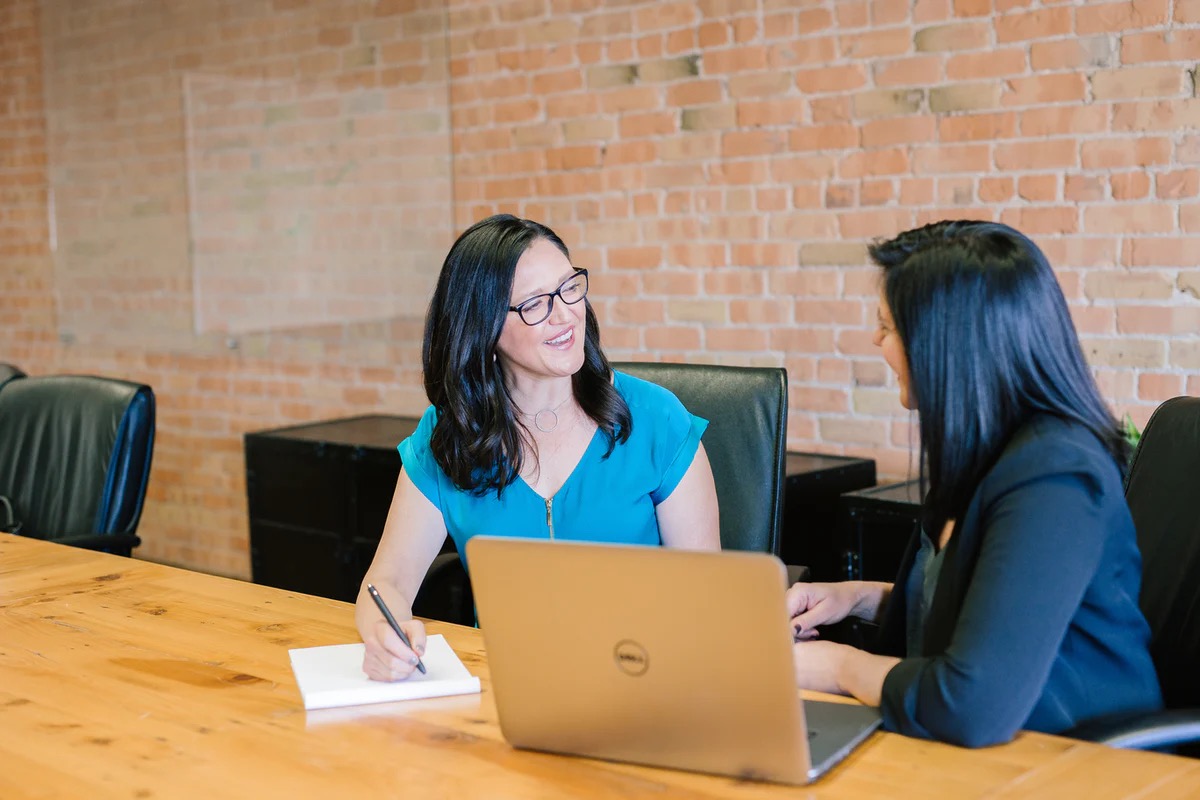 Women interviewing 