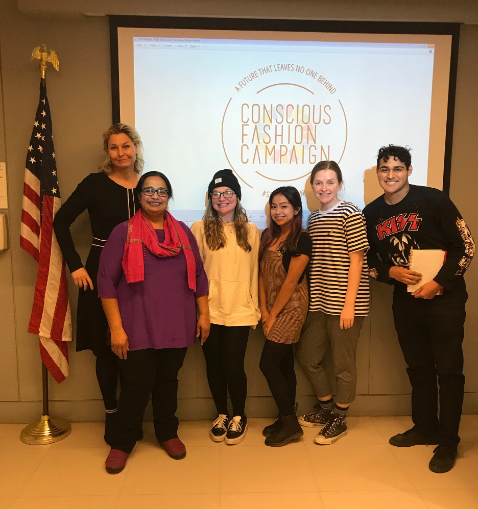 Group shot of people at Conscious Fashion Campaign