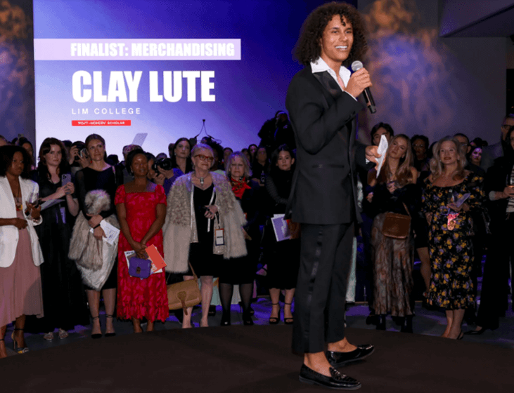 Clay Lute on finalists stage at 2023 FSF gala