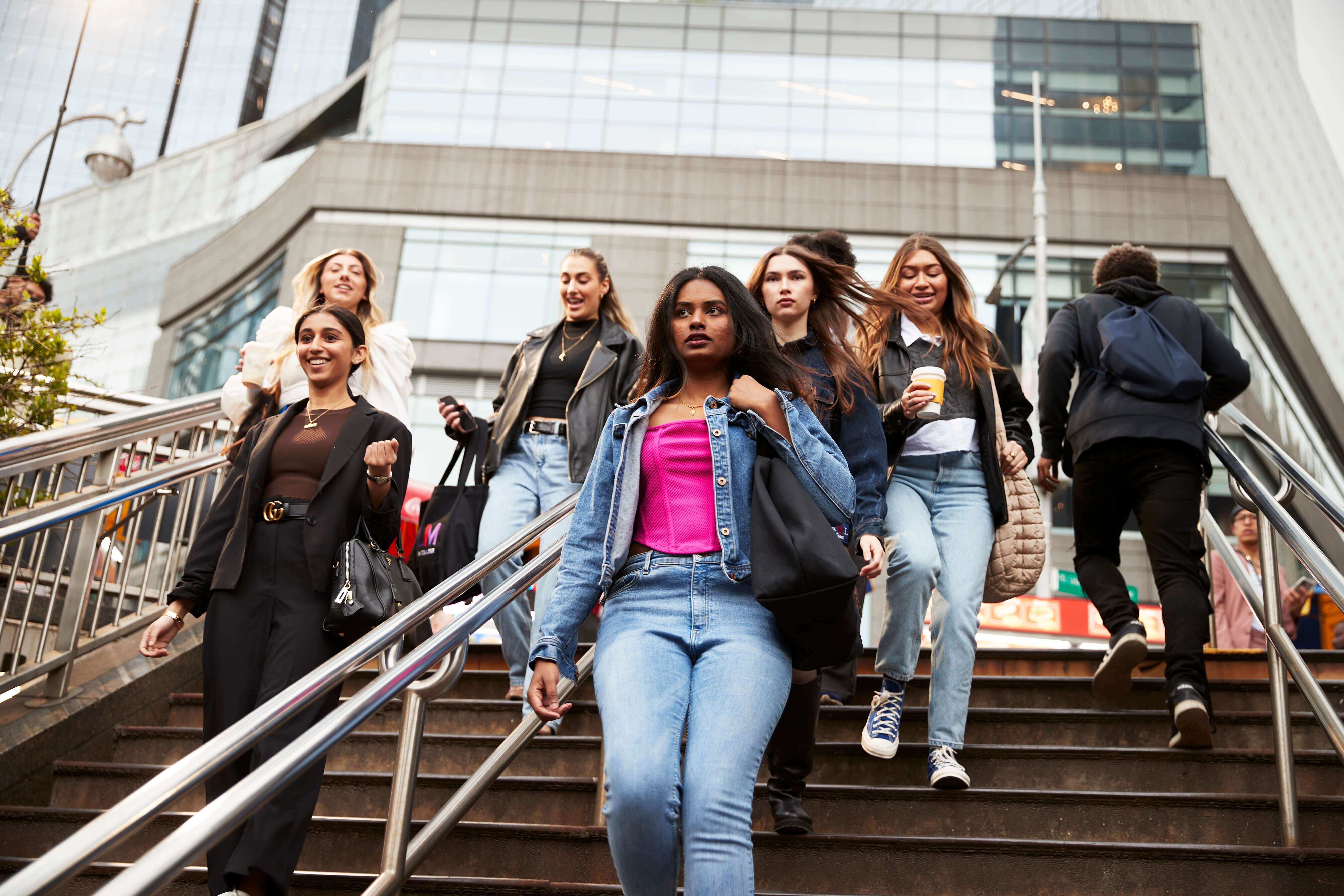 Group of girls walking 