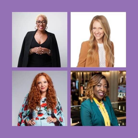Women's History Month Breakfast, four panelists' headshots