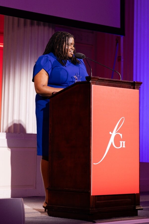 Fatmata receives Future Fashion Award