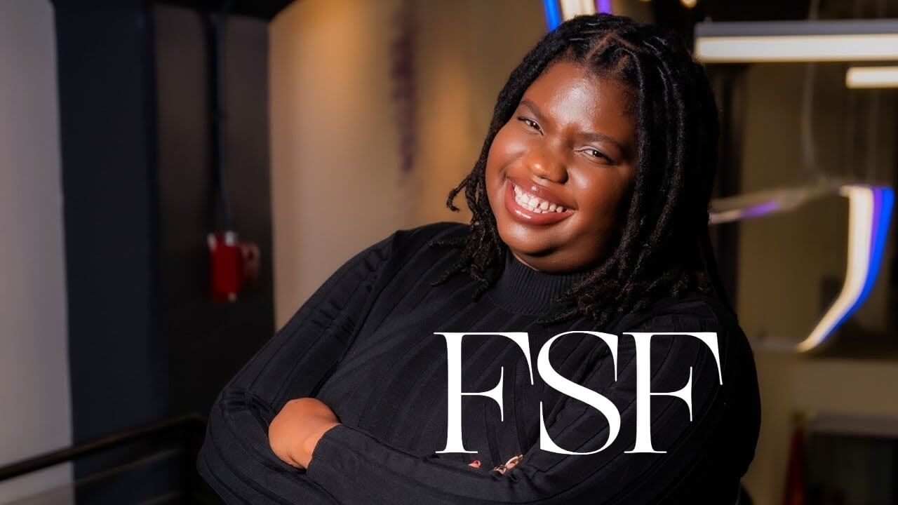 Fashion Scholarship Fund, Fatmata Camara, arms folded