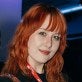young woman, long red hair, closeup shot