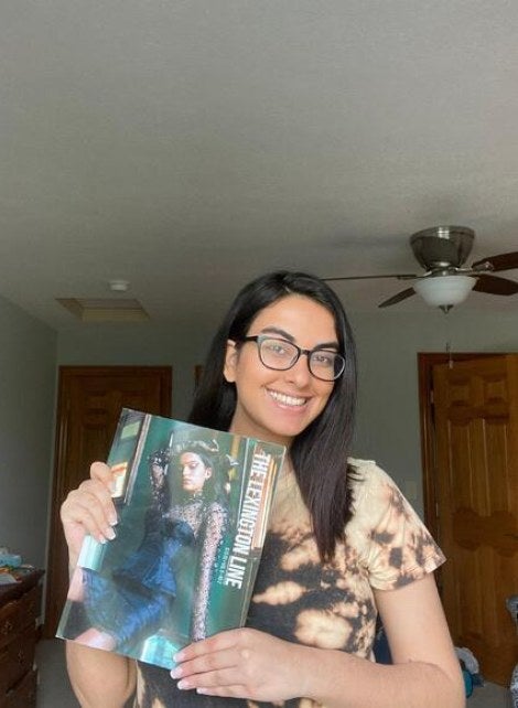 Tessa holding Lex Line SS'20 issue