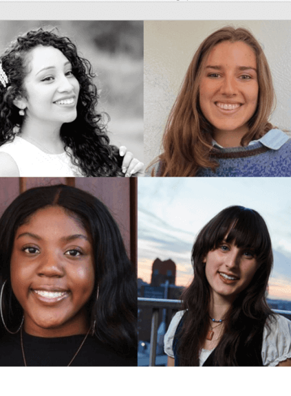 Headshots of four Licensing International scholarship winners