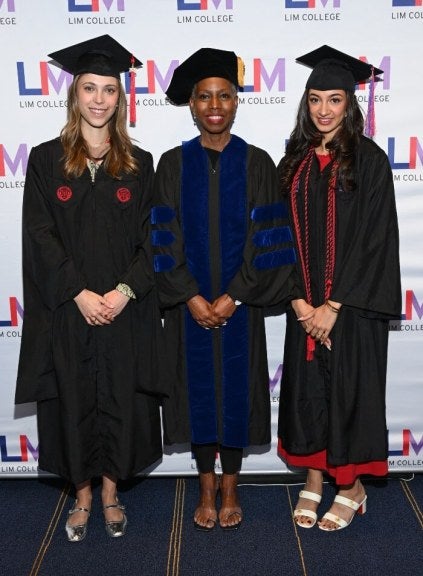 Jade Black, Luisa Herrera-Garcia, Emaan Choudry, graduation gear