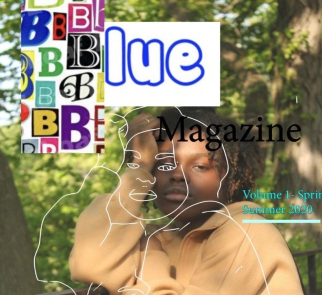 Blue Magazine Cover 