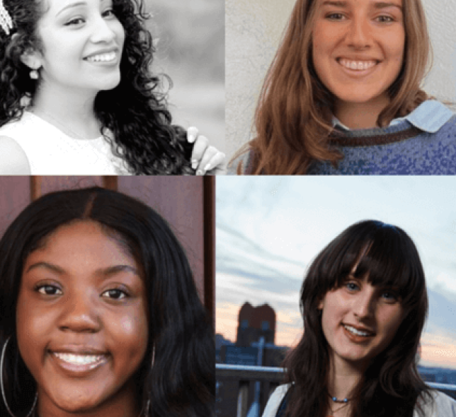 Headshots of four Licensing International scholarship winners