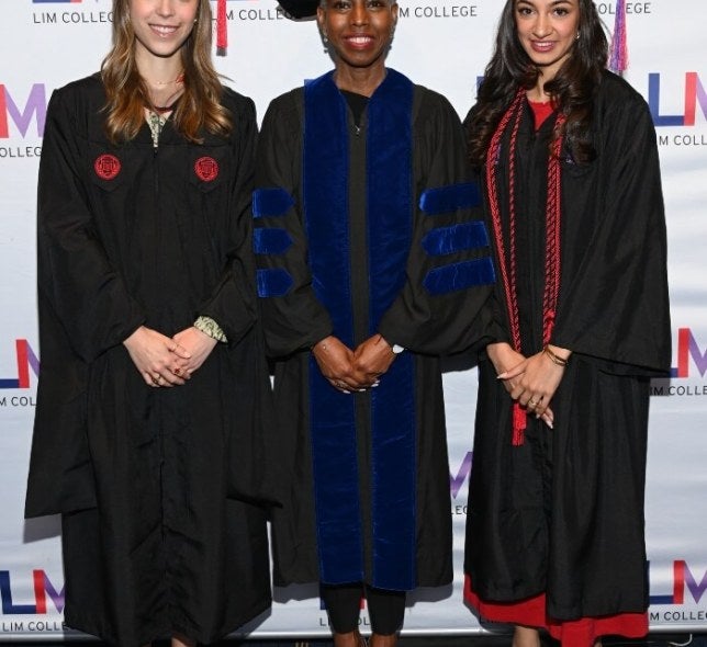 Jade Black, Luisa Herrera-Garcia, Emaan Choudry, graduation gear
