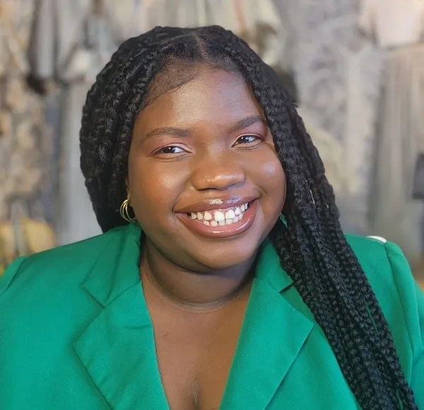 Fatmata Camara closeup, wearing blazer