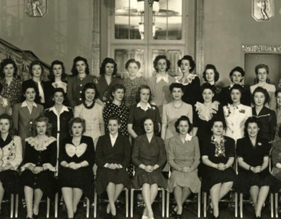 group of women from the 1940s