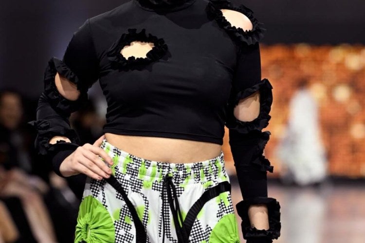 2025 Fashion Show, model on runway