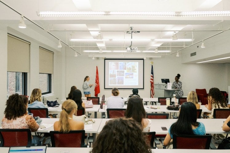 Fashion Academy merchandising workshop presentation